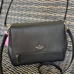Kate Spade Leila Medium Flap Leather Shoulder Bag